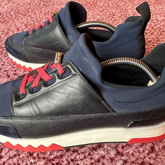 Hermès Stadium Sneakers – Navy, Black & Red Size 41 - Picture 2 of 7